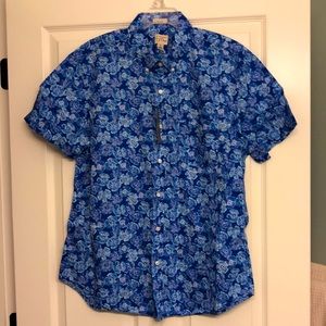 J Crew 100% Cotton Men's Button Down Shirt.  Size L. NWT.